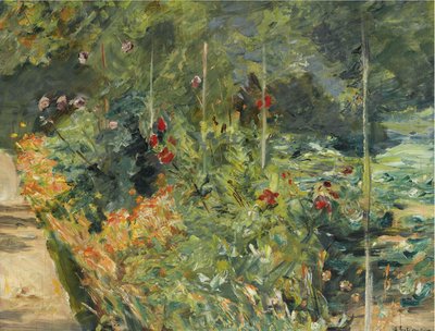 The Kitchen Garden in Wannsee Facing West by Max Liebermann